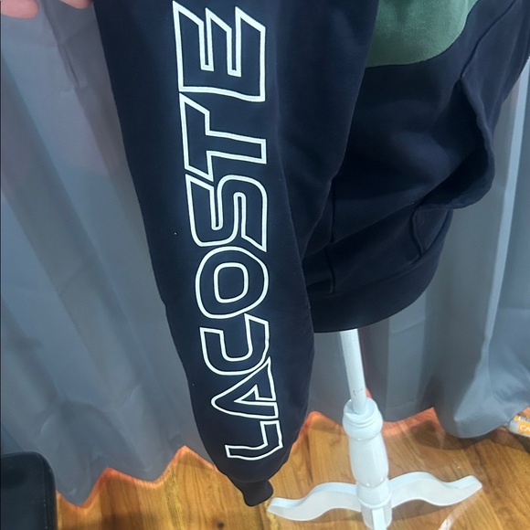 Lacoste Dark Blue and Olive Hoodie - Picture 4 of 4